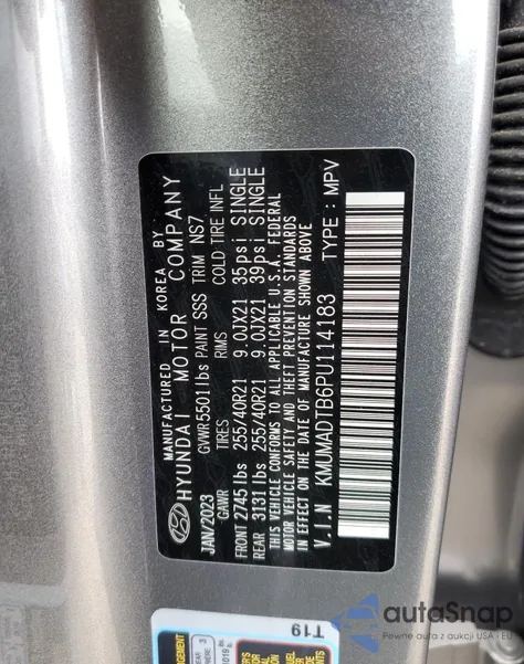 2023 Genesis Gv70 Base из США, поврежденный, VIN KMUMADTB6PU114183